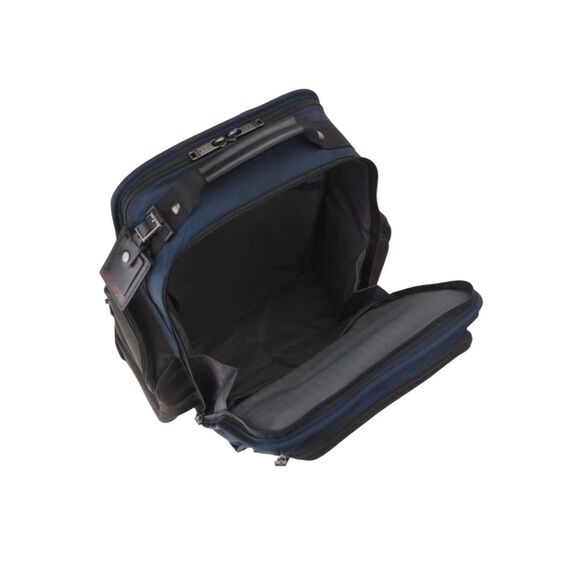 TUMI $550 16.5" Alpha 3 Laptop Brief Backpack luggage carry on blue NWT - Picture 4 of 6